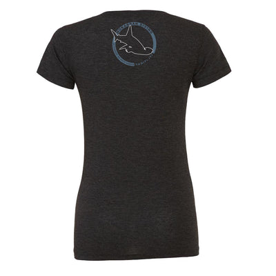 T-shirt col large Mokarran Diving Baleine