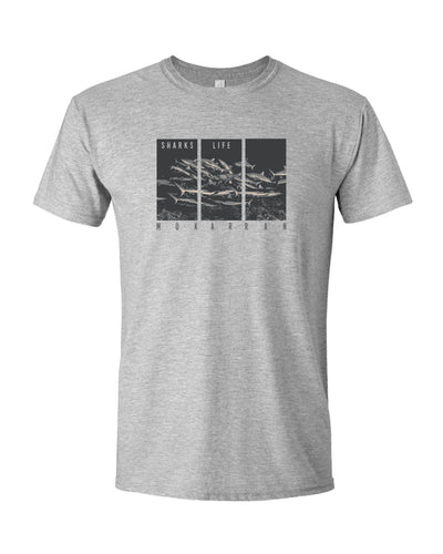 T-SHIRT GRIS REQUIN