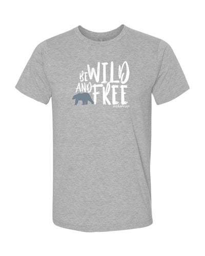 Tee shirt plongée gris chiné Mokarran pour homme Be wild and free