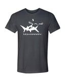 tee shirt plongée requin mokarran gris