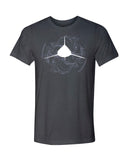 t shirt plongeur gris requin longimane