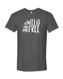 Tee shirt plongée gris Mokarran pour homme Be wild and free