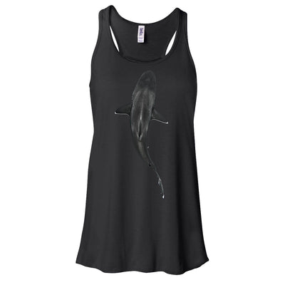 Dos nageurs plongée femme requin ailerons blancs du récif noir