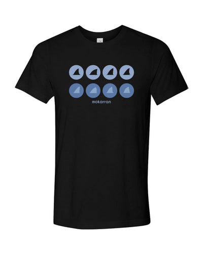 Tee shirts plongée aileron de requin noir