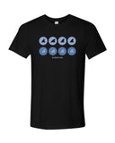 Tee shirts plongée aileron de requin noir