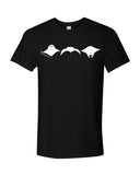 t shirt plongeur noir raies manta