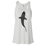 Dos nageurs plongée femme requin ailerons blancs du récif blanc