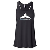 Dos nageur plongée femme baleine à bosse noir