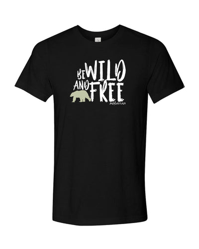 Tee shirt plongée noir Mokarran pour homme Be wild and free