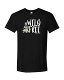 Tee shirt plongée noir Mokarran pour homme Be wild and free