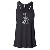 Dos nageur plongée femme life is better with whale noir