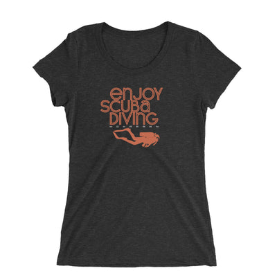 T-shirt col large Enjoy Scuba Diving