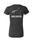 T-shirt col V femme Shark Education 2020
