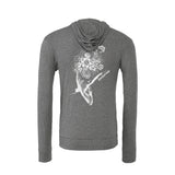 Flowers whale light sweatshirt