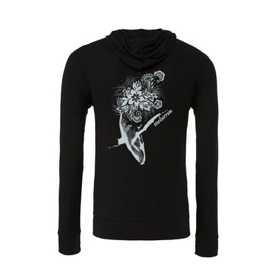 Flowers whale light sweatshirt