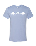 t shirt plongeur bleu chiné raie manta