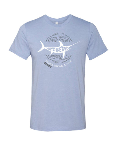 Tee shirts plongée espadon bleu chiné