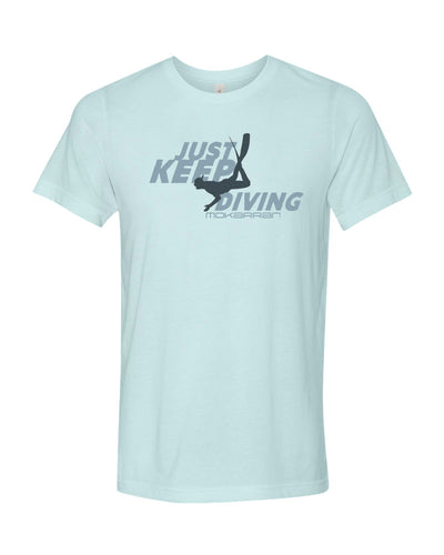 Tee shirts plongée ice blue pour homme