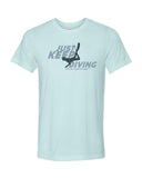 Tee shirts plongée ice blue pour homme