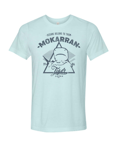 Tee shirts plongée requin tigre bleu glacé