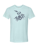 Tee shirts plongée mur de requin ice blue