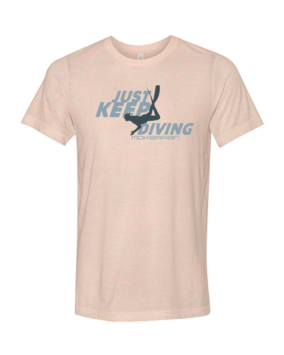 Tee shirts plongée couleur pêche pour homme