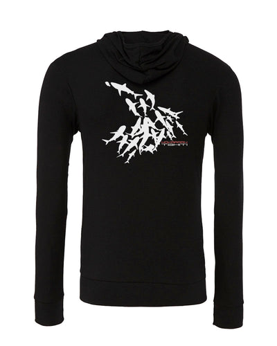 Sweat shirts plongée mur de requin tahiti noir