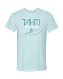 tee shirt plongée requin tigre tahiti bleu
