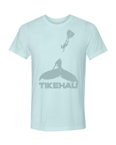 Tee shirt plongée baleine a bosse Tikehau bleu