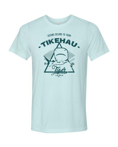 Tee shirt plongée requin tigre Tikehau bleu