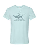 tee shirt plongée  rangiroa requin marteau bleu