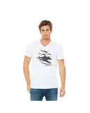 T-shirt col V Sharks Wall