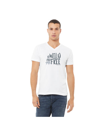 V Be Wild and Free Collar T-shirt