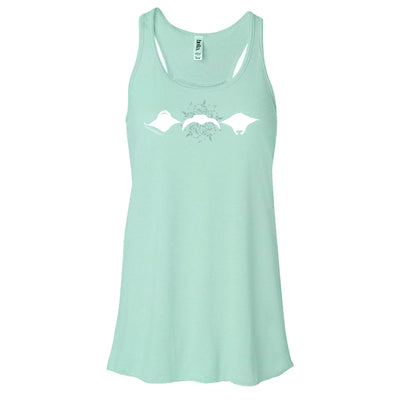 Tee shirt raie manta mint