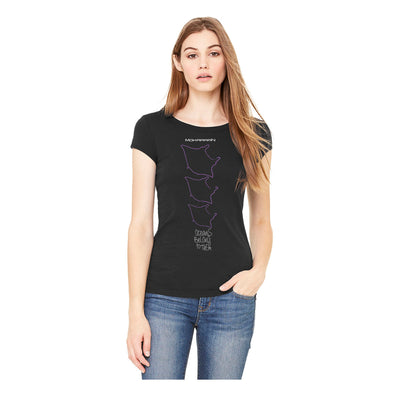 T-shirt col large Raie manta