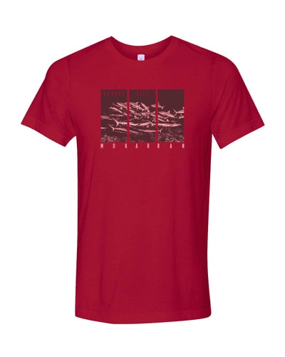 T-SHIRT ROUGE REQUIN