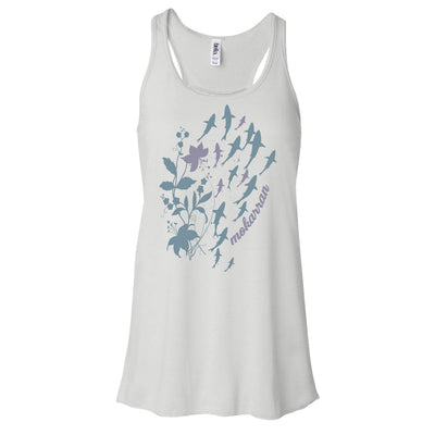 Dos nageurs plongée femme banc de requins blanc