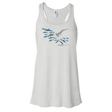 Dos nageur plongée femme requin blanc