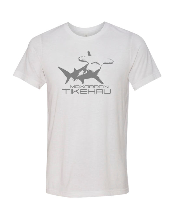 Tee shirt plongée grand requin marteau Tikehau blanc