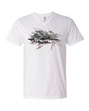 T-shirt col V Cluster