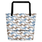white hammerhead shark beach bag