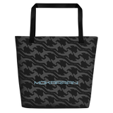 black hammerhead shark beach bag