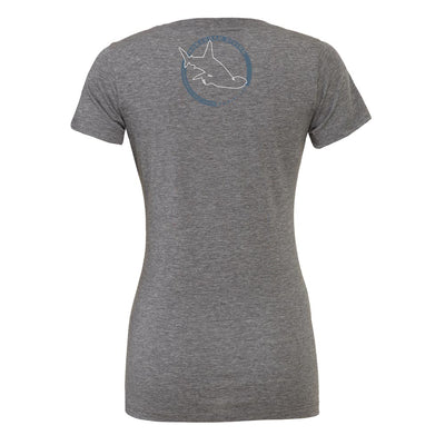 T-shirt col large Mokarran Diving Baleine