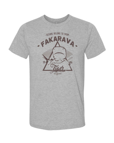 requin tigre tee shirt fakarava gris