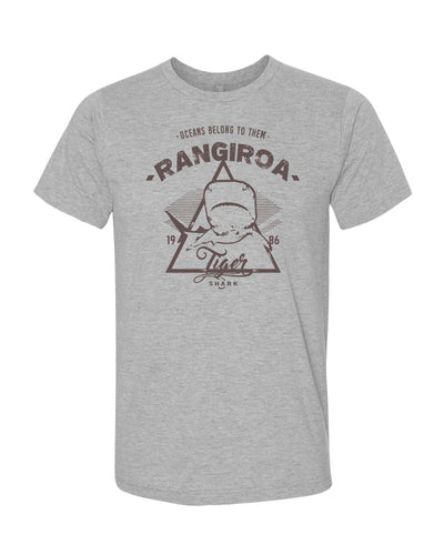 requin tigre tee shirt rangiroa gris
