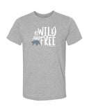 Mokarran heather gray diving t-shirt for men Be wild and free