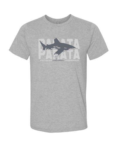 t-shirt gris chiné requin océanique