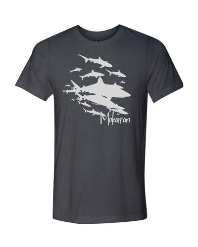 Tee shirts plongée mur de requin gris