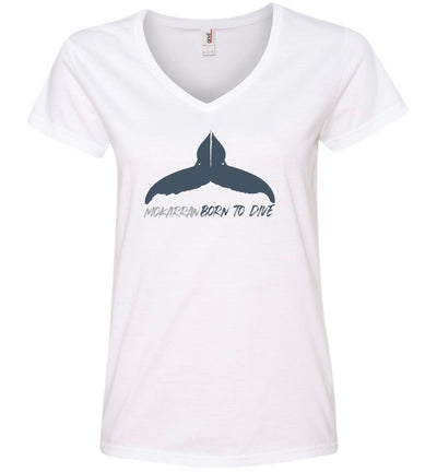 T-shirt col V Born to Dive