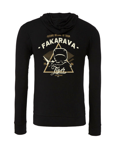 Sweat shirts plongée requin tigre  Fakarava noir